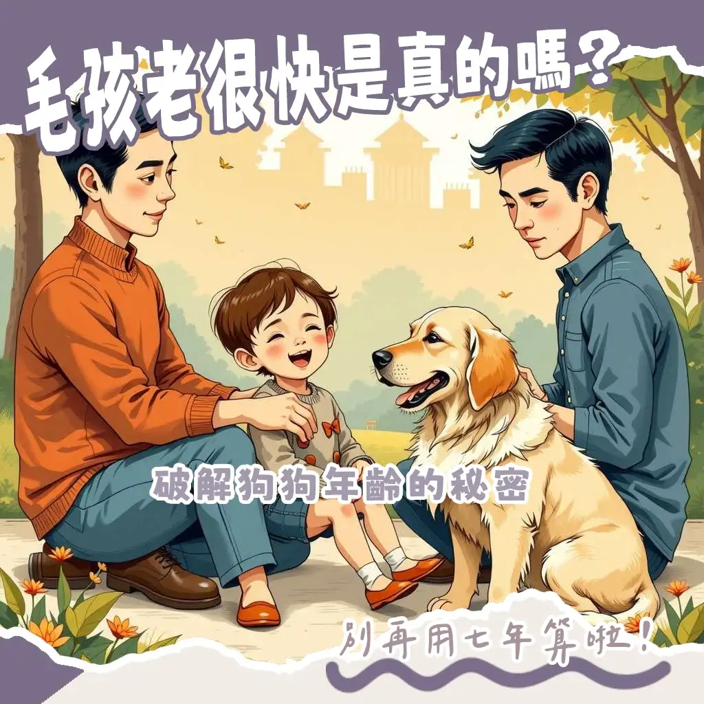 狗狗年齡換算指南：理解幼犬到老狗的生理年齡與照護重點。