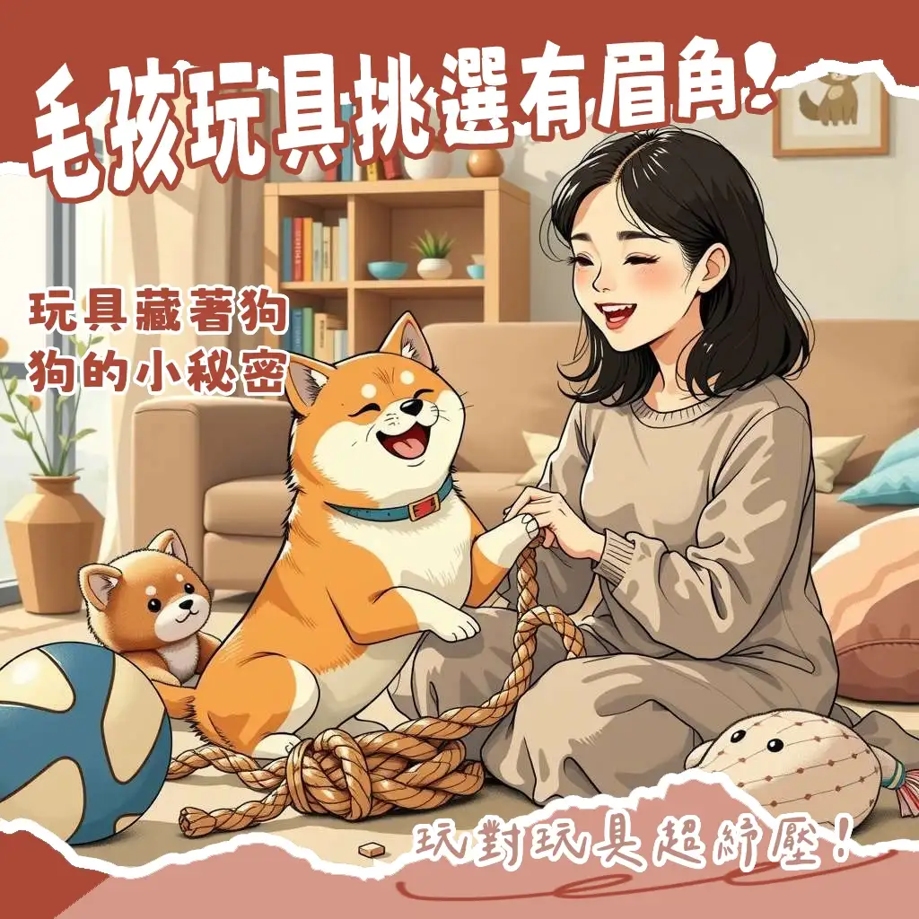 狗狗玩具挑選指南,包含耐咬、益智、絨毛、球類等,為毛孩帶來身心滿足與安全。