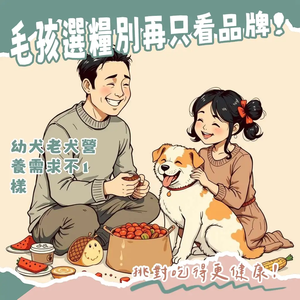 狗狗飼料推薦挑選指南,涵蓋各年齡階段、特殊需求與成分分析,讓毛孩吃得健康。
