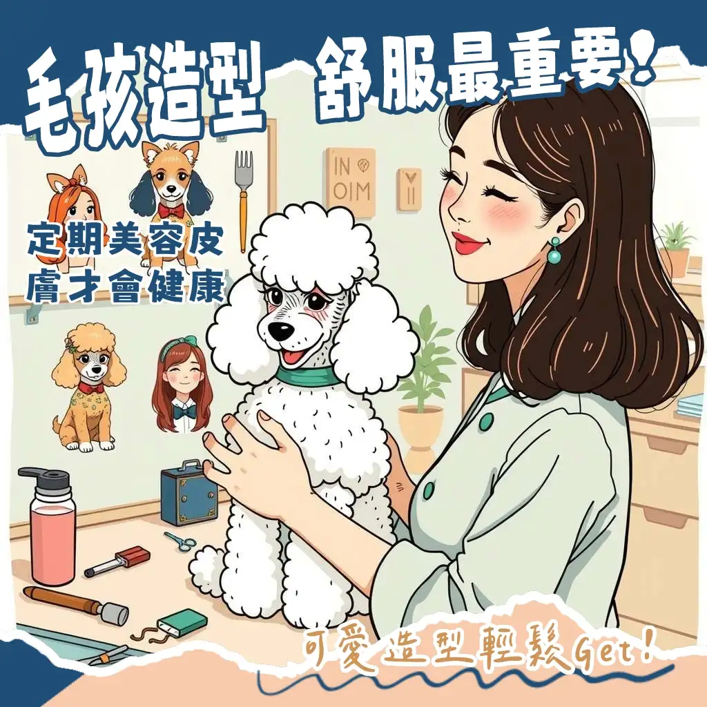 貴賓狗多樣造型指南，涵蓋泰迪熊、綿羊型與經典比賽造型，協助飼主為貴賓狗選擇最適合的剪毛與美容風格，兼顧美觀與健康。
