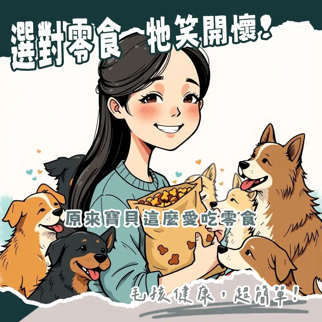 狗狗零食的聰明選擇與健康餵食指南,包含潔牙骨、訓練獎勵等各種零食挑選技巧。
