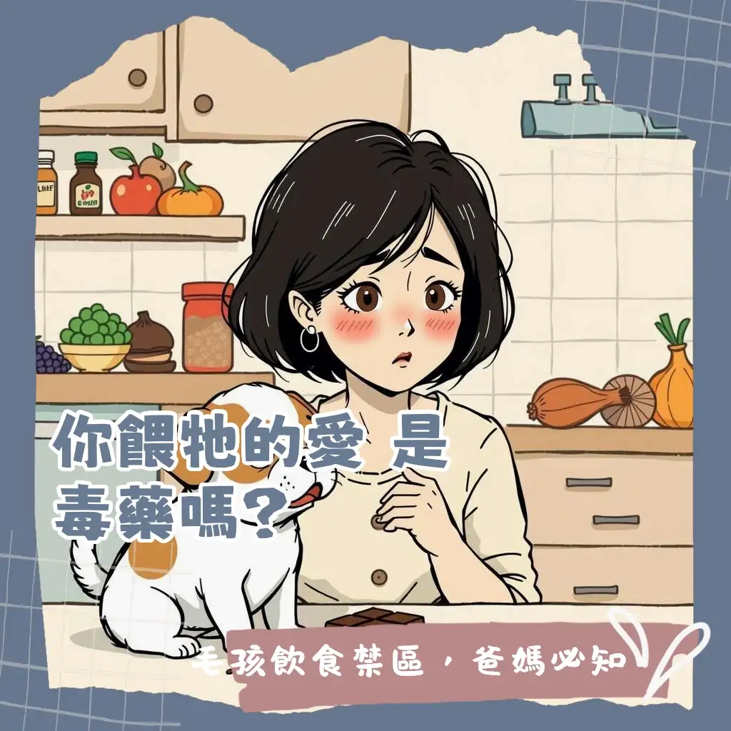 狗狗不能吃什麼的食物清單，圖解毛孩飲食地雷、禁忌與誤食處理指南。