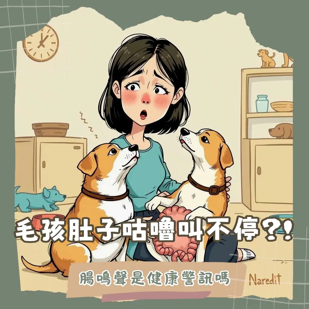 狗狗肚子一直叫原因與照護，從腸鳴音判斷毛孩健康消化狀況與就醫時機。
