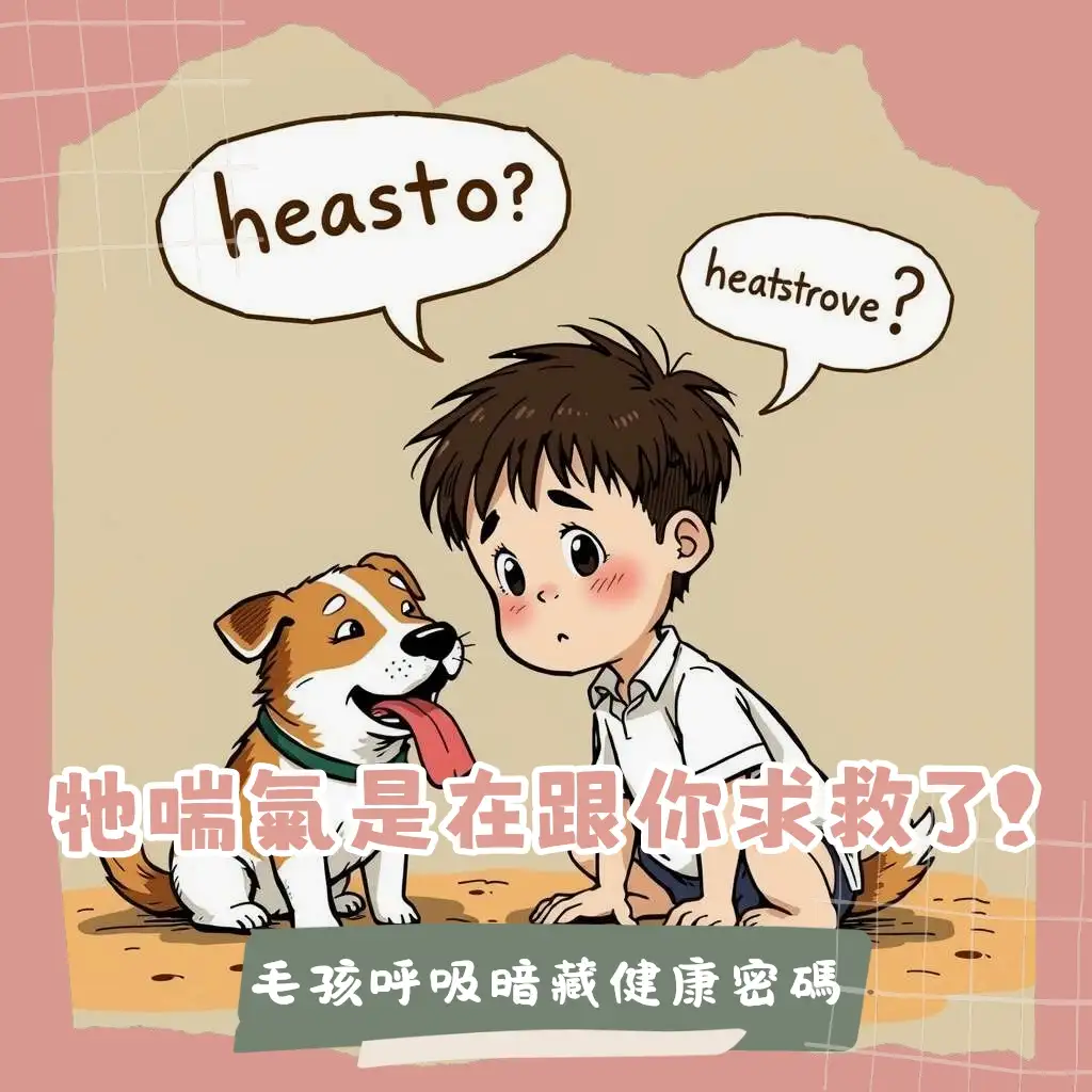 狗狗一直喘氣吐舌頭的判斷指南,從生理散熱到疾病警訊,全面解析狗狗呼吸問題與健康監測。