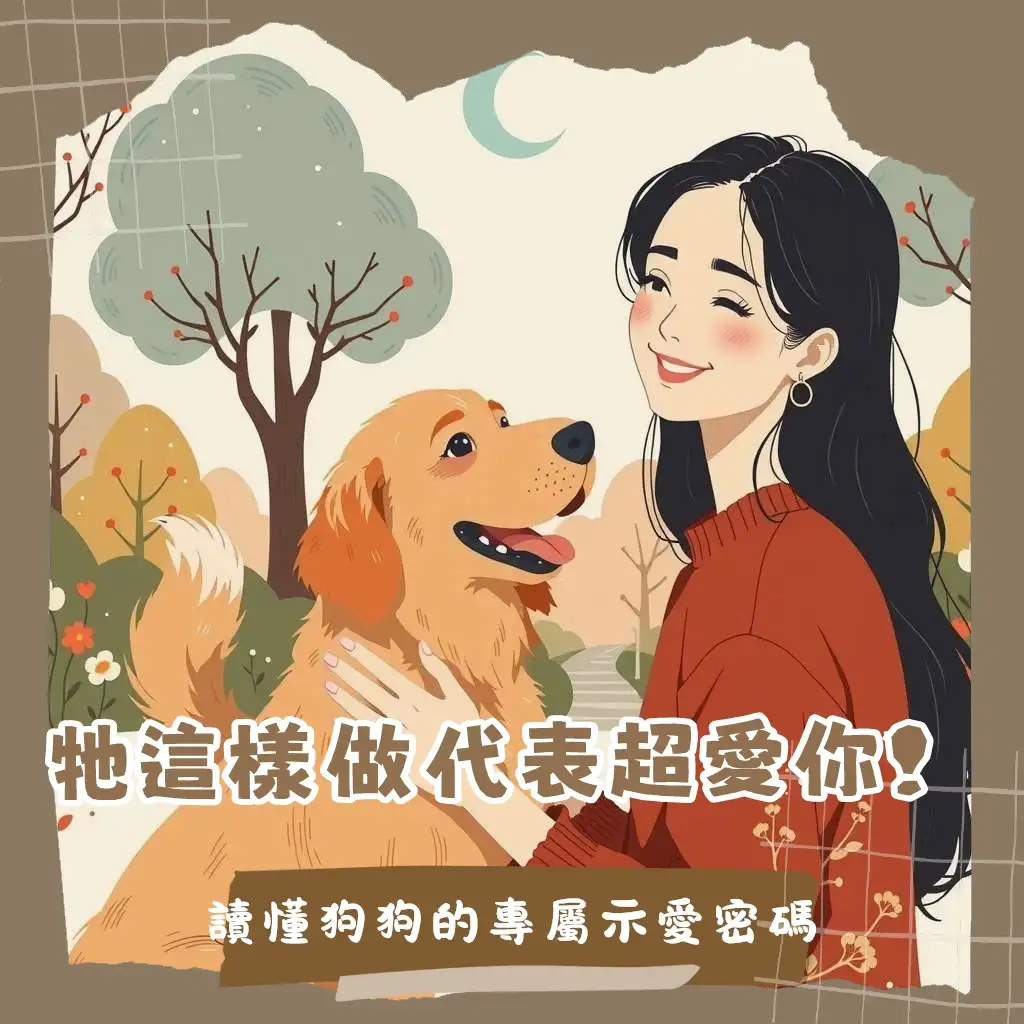 狗狗喜歡你的表現圖解：解析搖尾巴、舔舐、眼神接觸等狗狗愛的信號與肢體語言。