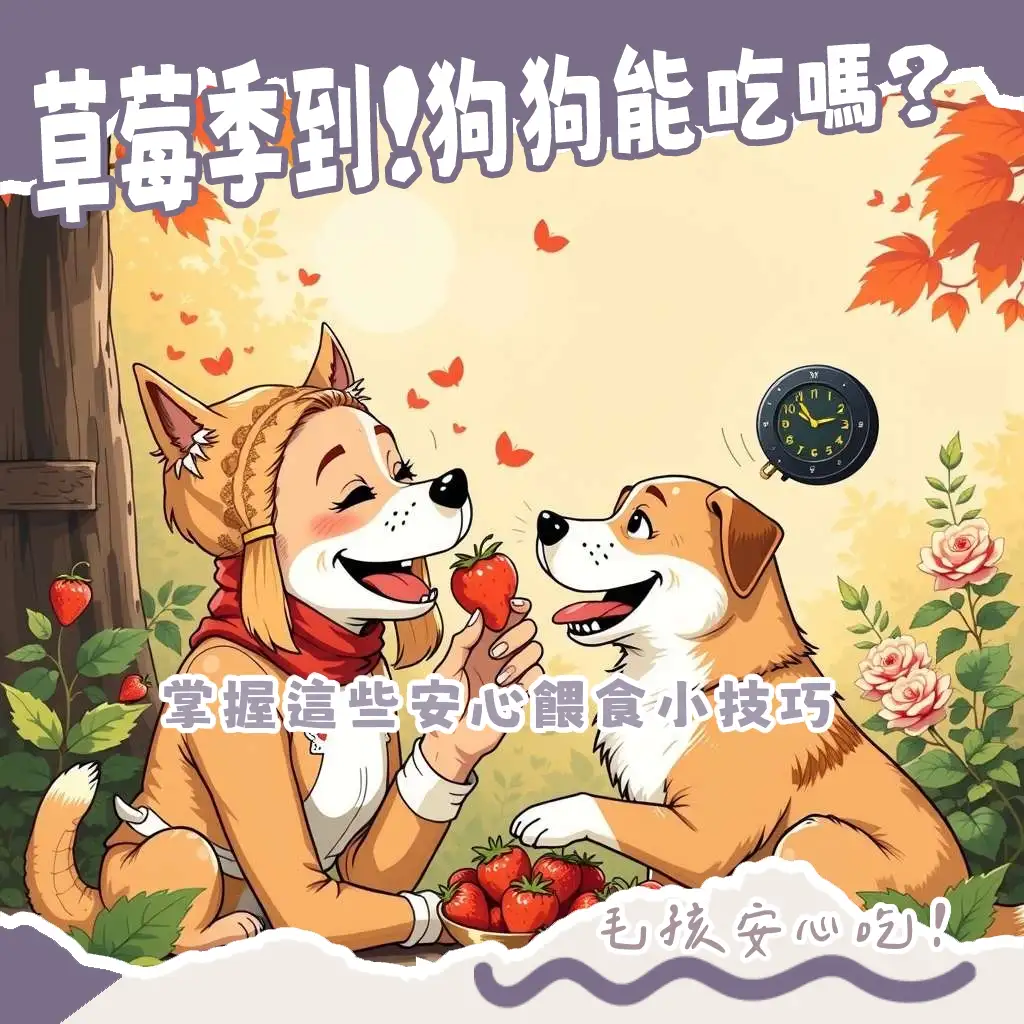 狗狗開心吃草莓，介紹新鮮草莓的營養、安全餵食方法與注意事項，確保寵物飲食健康。
