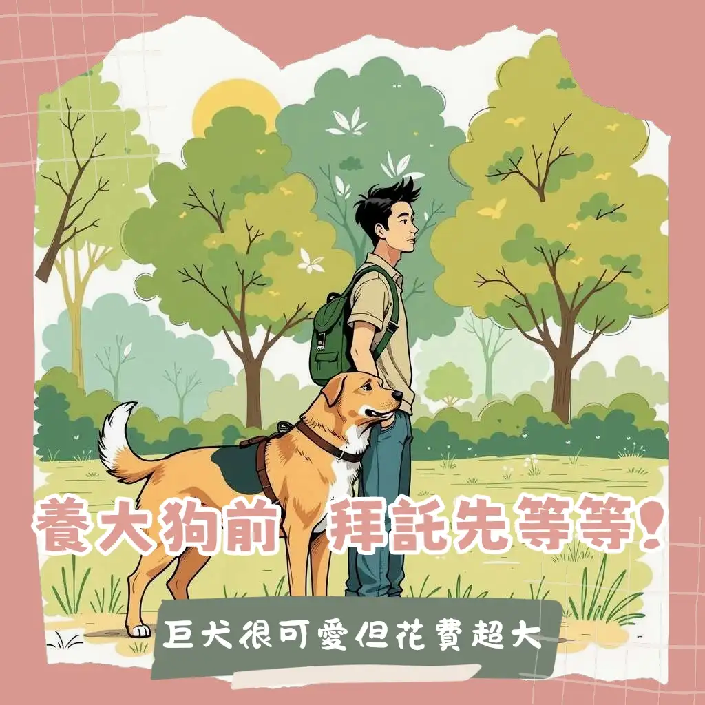 大狗飼養指南，包含黃金獵犬、拉布拉多等大型犬品種與飼養注意事項，新手也能輕鬆上手。