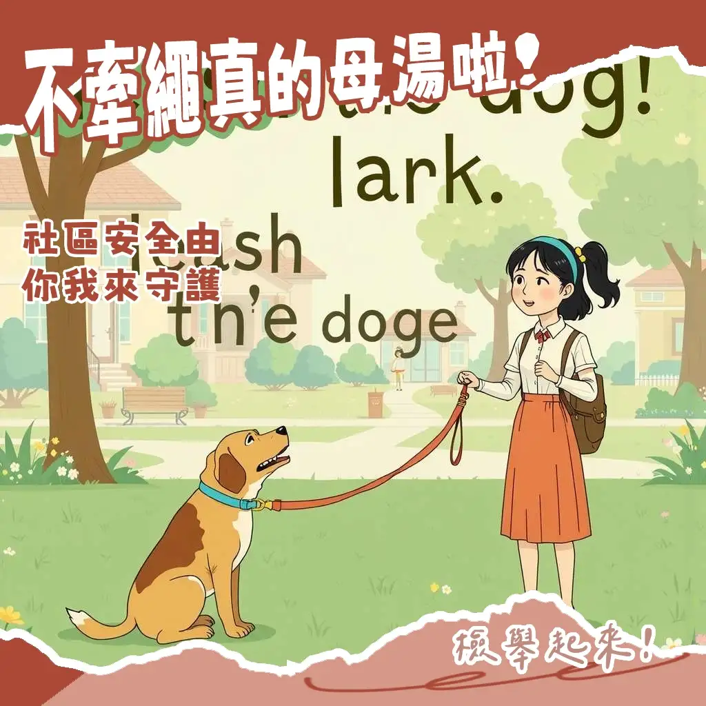 遛狗不牽繩可報警，依動保法檢舉流程與罰款詳解。