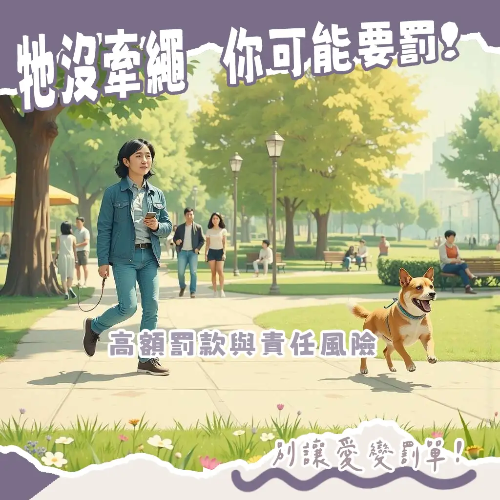 遛狗不牽繩罰款詳細指南：了解動物保護法規，保障公共安全與飼主責任