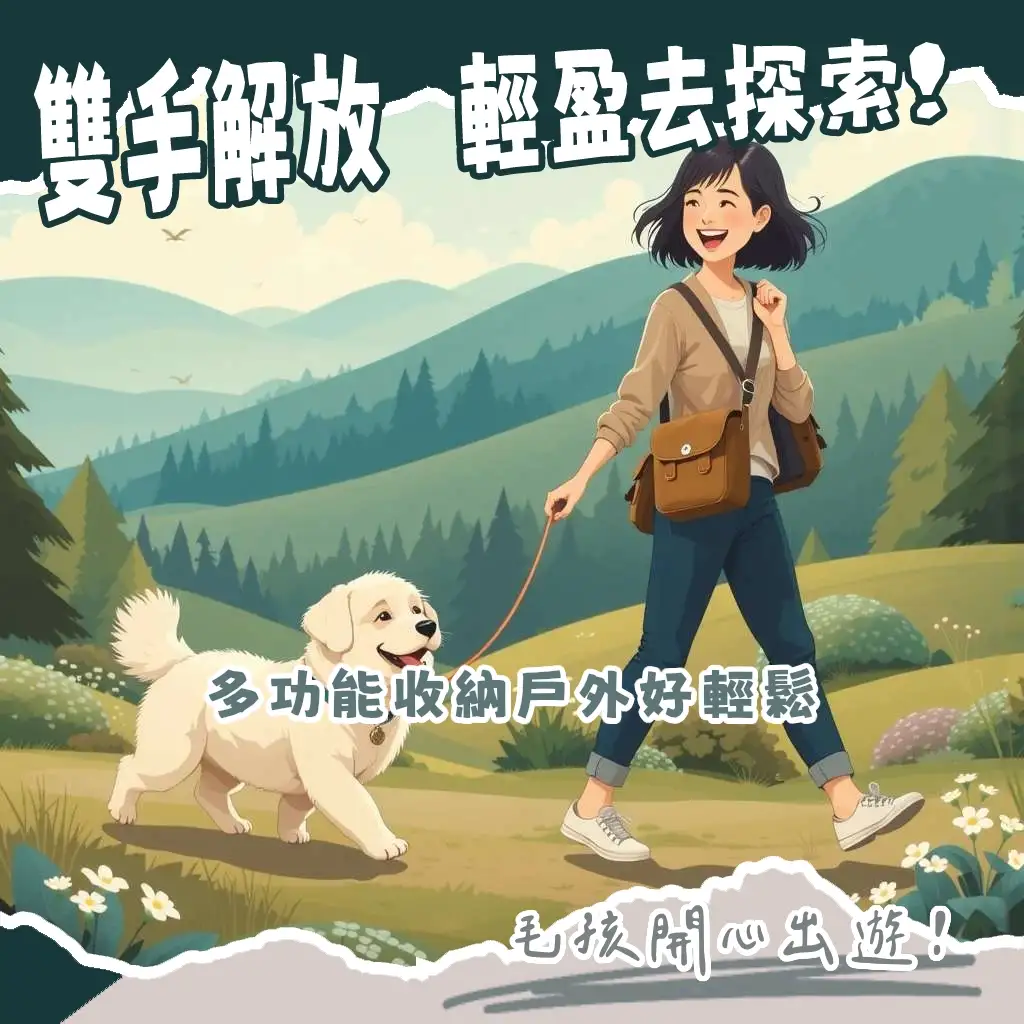 Montbell遛狗包:戶外輕量機能寵物包,提供飼主與毛孩的便利收納解決方案。