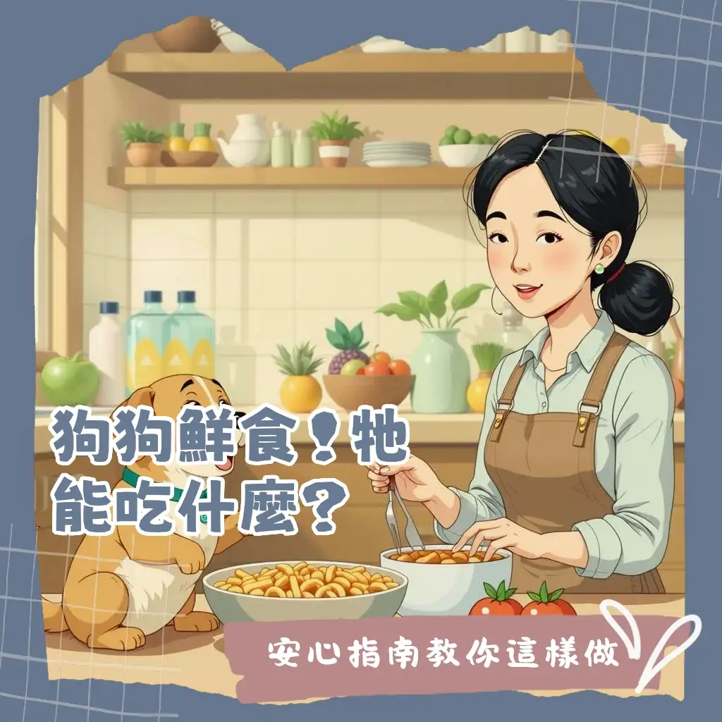 狗狗可以吃什麼東西:詳細天然食材清單,包含肉類、蔬菜、水果與餵食原則,打造狗狗健康飲食