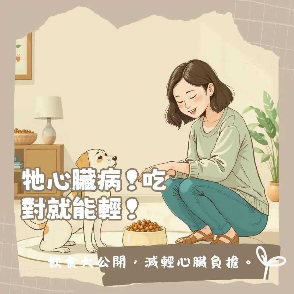 心臟病狗食物挑選：低鈉、優質蛋白、心臟保健，為患病狗狗打造專屬飲食指南。
