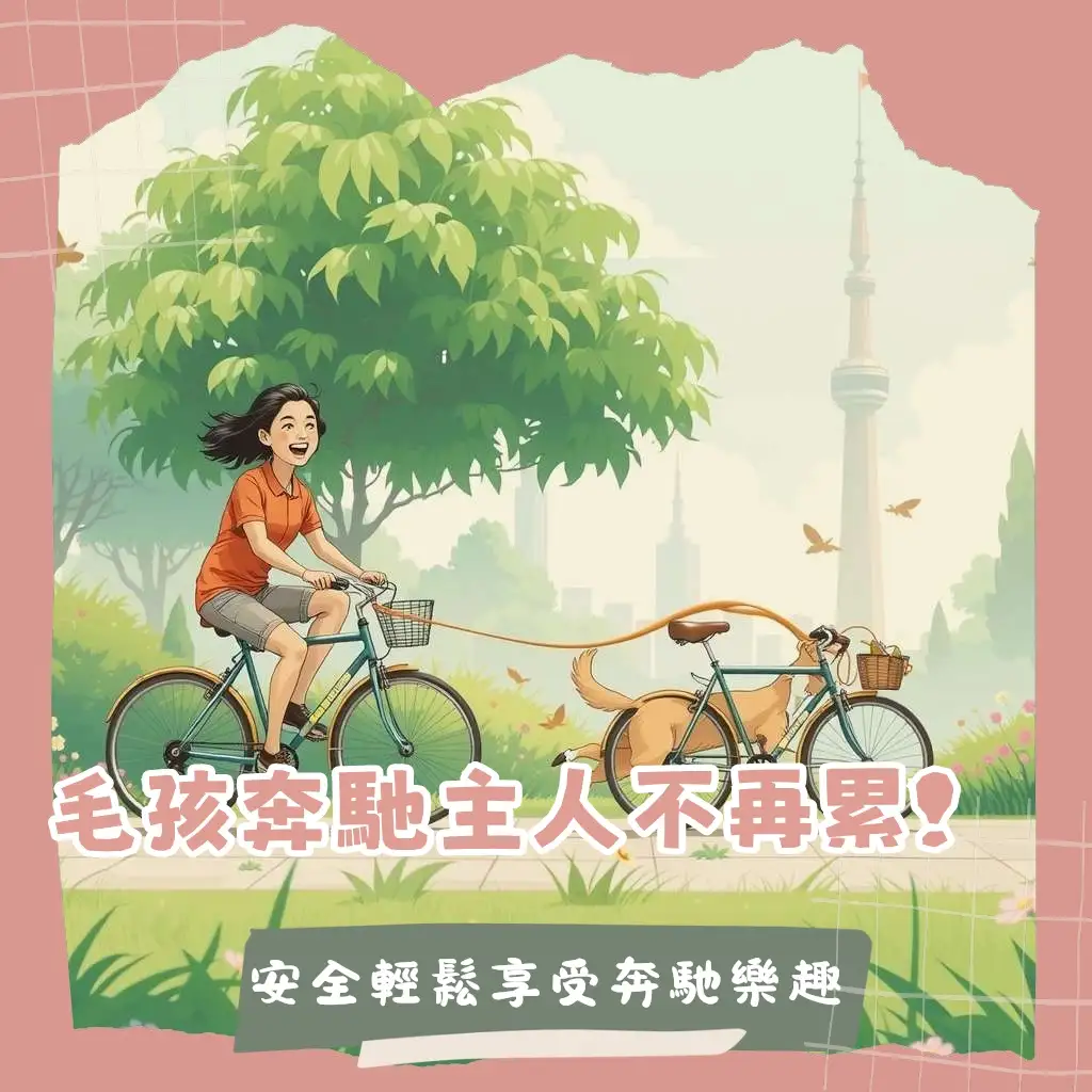 自行車遛狗器指南，帶狗狗安全騎行與奔跑，消耗精力，讓毛孩享受戶外運動。