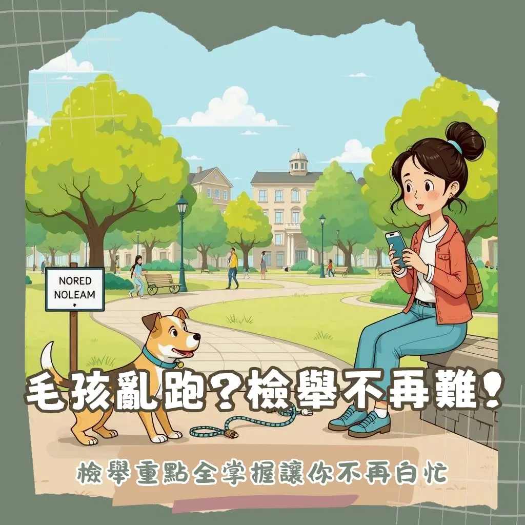 檢舉遛狗違規指南，包含蒐證要點、檢舉管道與法規依據。