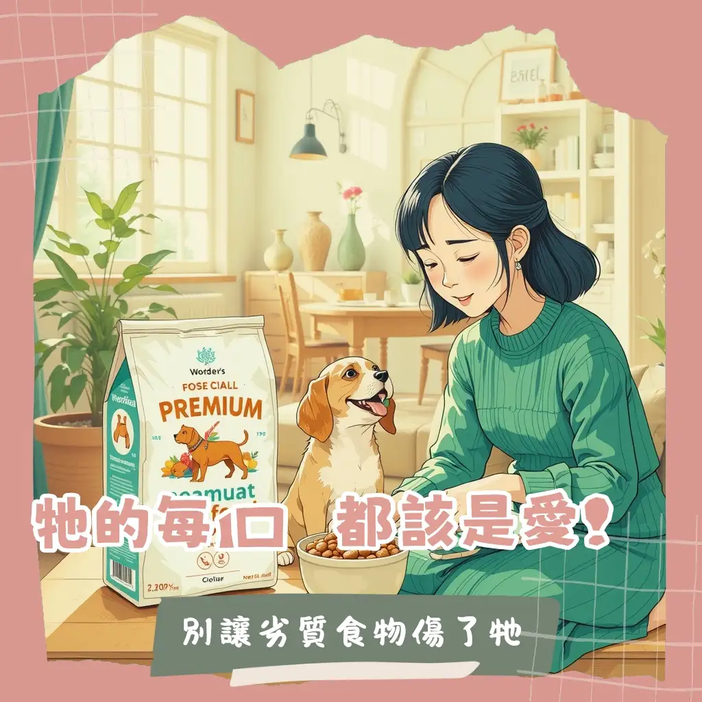 毛孩健康別輕忽！避開這些不推薦的狗飼料陷阱，給牠最安心的呵護