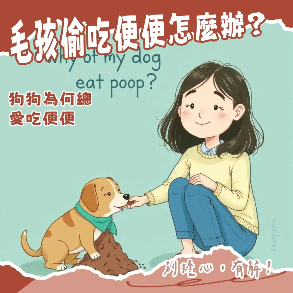 狗狗吃大便的食糞症原因與改善方法指南，提供溫柔的行為訓練和飲食調整建議。